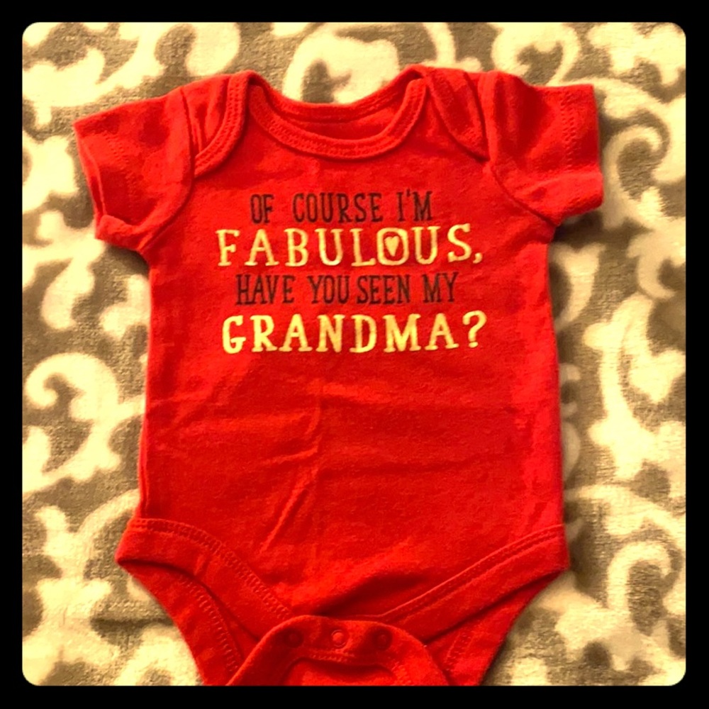 Fabulous grandma onesie!! 👵❤️